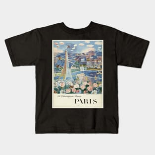 Le Printemps en France Paris Vintage Travel Poster Kids T-Shirt